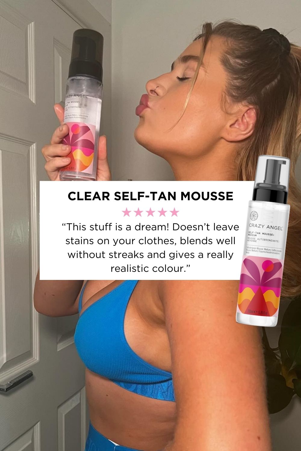 Clear Self-Tan Mousse - Crazy Angel
