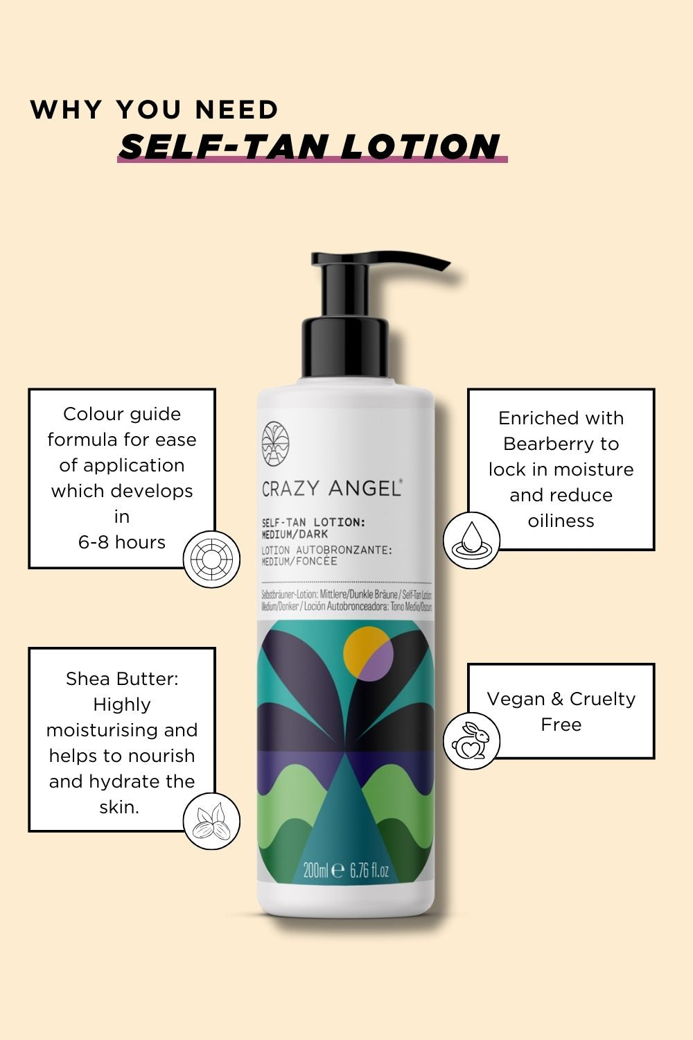 Self-Tan Lotion - Crazy Angel