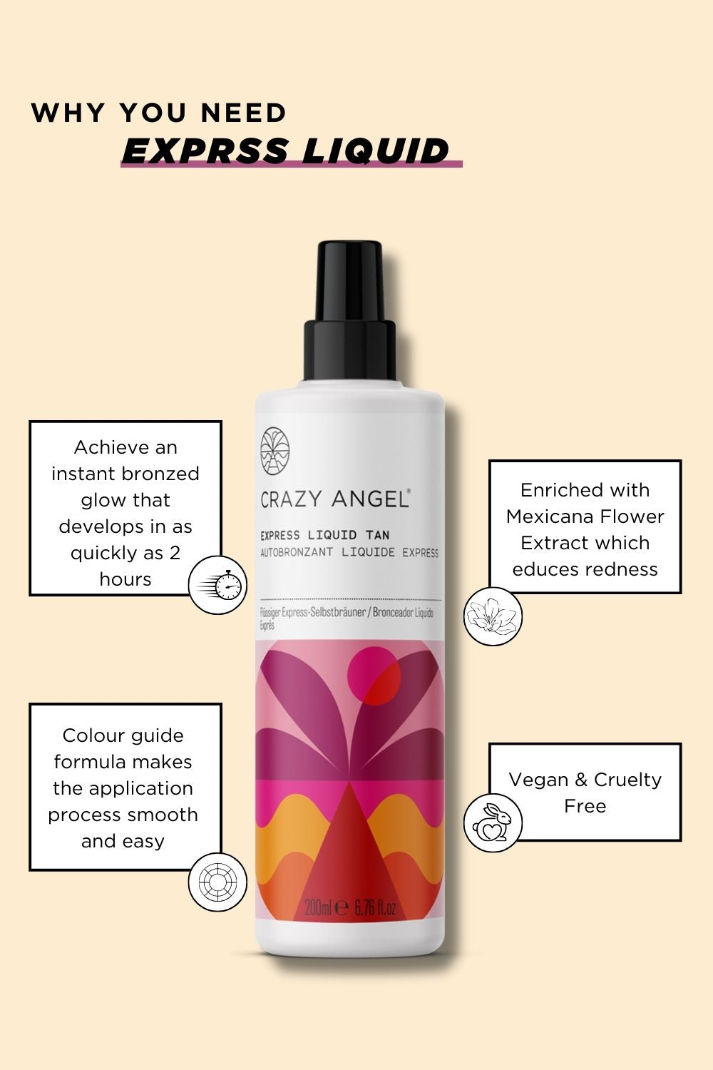 Express Liquid Tan - Crazy Angel